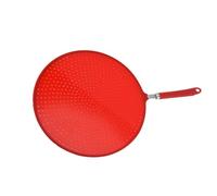 FONDOTIN Heavy-Duty Silicone Oil Strainer Splatter Screen with Stainless Steel Ring Multipurpose Kitchen Tool for Frying Pans and Skillets Heat-Resistant Cooling Mat and Grease Splash Guard