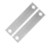 FONDOTIN High Visibility Reflective Road Marker 2Pcs Rectangular White Guardrail Reflectors for Easy Installation on Highways