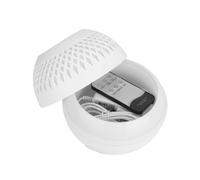 FONDOTIN Hollow-out Essential Oil Diffuser with Uk Plug Tabletop Anti-dry Humidifier for Home Bedroom Living Aromatherapy Quiet Operation White Compact Design