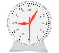 FONDOTIN Hour Learn to Tell Teaching Aid Clock Model with Movable Hands Stable Plastic Educational for Early Learning and Primary School Math Instruction