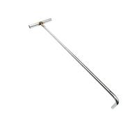 FONDOTIN Household Stainless Steel Manhole Cover Lifting Hook T-Shaped Rolling Door Hook Blunt End 12mm Wear-Resistant for Easy Use