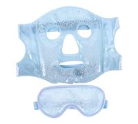FONDOTIN Ice Face Eye Mask and Cold Compress Set for Puffiness Relief Reusable Gel Cold Pack for Women and Men Blue Cooling Facial Mask for Skincare and Travel
