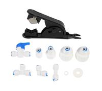FONDOTIN Ice Maker Water Line Connector Kit Food Grade Pom Fittings Fridge Water Hose Connectors for Easy Installation Compatible with Ice Machines and Coffee Makers