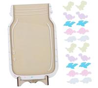 FONDOTIN Incentive Reward Jar with Transparent Design and Dinosaur Tokens for Classroom Motivation Compact Teacher Reward Chart for Behavior Tracking and Positive Reinforcement