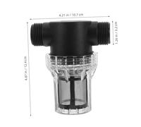 FONDOTIN Inline Water Pump Filter with Mesh Screen for Washing Machines Garden Irrigation Car Washing and Aquariums External Thread Sediment Strainer Preventing Equipment Damage