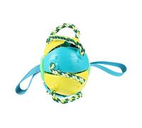 FONDOTIN Interactive Flying Disc Ball for Dogs Bite Resistant Fun Chewing Training Plaything Outdoor Fetch Tug of War Interactive for Energetic Pets