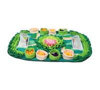 FONDOTIN Interactive Pet Snuffle Mat for Dogs Cats Rabbits Natural Instinct Enrichment with Soccer Field Design Slow Feeding Puzzle for Foraging Skills and Boredom Relief