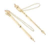 FONDOTIN Jewish Scripture Reading Pointer Accurate Text Following Tool 2pcs with Elegant Zinc Alloy Design in Golden Colour for Torah Scrolls and Bible for Torah Reading at Home and Jewish