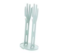 FONDOTIN Kitchen Glove Drying Rack with Stable Plastic Stand Multi Purpose Sink Storage Organizer for Gloves and Towels Reusable Kitchen Accessory for Countertop Sink Tidy Blue Single Unit