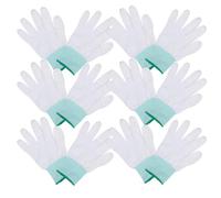 FONDOTIN Labour Work Gloves 10 Pairs PU Finger Gloves Breathable Nylon for Men for Industrial and Gardening Tasks