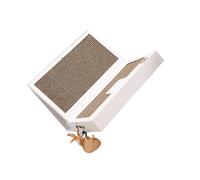 FONDOTIN Laptop Shaped Scratching Board Wear-Resistant Scratch Toy for Cats Unique Creative Design Portable Corrugated Paper Scratcher for Indoor Use