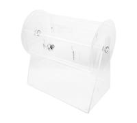 FONDOTIN Large Acrylic Raffle Drum for Tickets Floor-standing Lottery Spinner Cage with High Capacity Prize Draw Holder for Bingo Games and Events