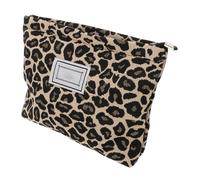 FONDOTIN Large Capacity Travel Toiletry Bag Leopard Print Multipurpose Makeup Organizer Pouch with Wide Opening for Cosmetics and Daily Essentials Random Color Random Color