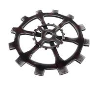 FONDOTIN Large Cog Gear Wall Art Industrial Decor Wooden Gear Decorations for Living Room