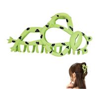 FONDOTIN Large Frog Shaped Hair Claw Clip for Thick Hair with Secure Grip Lightweight and Versatile Claw Clip and Updos