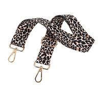 FONDOTIN Leopard Print Adjustable Shoulder Strap for Handbags 3.8cm Wide DIY Bag Replacement Strap Accessories for Crossbody Bags Travel and Casual Use