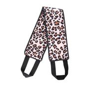 FONDOTIN Leopard Print Self Tanner Back Applicator Band with Flocking for Even Lotion Application, Back Buddy for Smooth Tanning and Moisturiser Use, Suitable for Adults and Travel