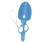 FONDOTIN Lightweight Scissors Shape PET Poop Pickup Clip High-Tension Springs Portable Pooper Scooper for Dogs Cats Easy Cleaning Tool for Home Yard Park