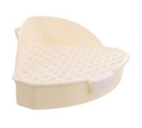 FONDOTIN Litter Pan for Small Animals Corner Potty for Chinchilla Guinea Pig and Hamster Compact Pet Toilet for Living Spaces Stylish Design Easy to Clean
