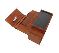 FONDOTIN Lockable Vintage Wooden Suggestion Box with Key Secure Prayer Collection and Fundraising Container for Church Office Workplace Elegant Retro Design Hardwood Donation and Ballot