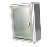 FONDOTIN Lockable Wall-mounted Letter Box with Transparent Window Secure Acrylic and Aluminum Complaint Suggestion Mailbox for Office School Factory Professional Report Collection Box with