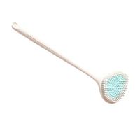 FONDOTIN Long Handle Shower Scrubbing Brush for Back and Body Exfoliation Gentle Soft Bristles Bath Scrubber for Reach Areas Back Scrub Brush Enhancing Skin Health