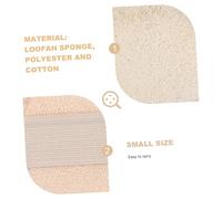 FONDOTIN Loofah Makeup Remover Pads Round Face Cleansing Sponges for Exfoliating Deep Cleansing Polishing Softened with Water for Facial Eye Makeup Removal Suitable for Daily Skincare