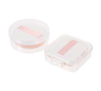 FONDOTIN Makeup Sponges Powder Puff 2pcs Set Triangle and Round Foundation Sponge Dual-use Facial Applicator for Women with Storage Box Suitable for Dry and Wet Makeup