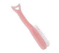 FONDOTIN Mermaid Hair Brush Detangler with Scalp Massage Function Static Nylon Bristles for Curly Wavy Thick Straight Hair Suitable for Adults and Stylish Pink Styling Comb