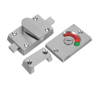 FONDOTIN Metal Indicator Lock for Public Restroom Doors Bathroom Latch with High-Visibility Occupancy Display Privacy Partition Bolt Suitable for Toilet Cubicles in Malls Schools Offices