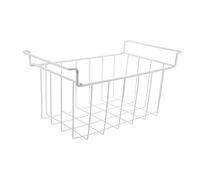 FONDOTIN Metal Wire Freezer Basket for Kitchen Organizing with Quick Access and Easy to Clean Iron Construction, White Deep Freezer Storage Rack Bin Suitable for Organizing Kitchen Storage