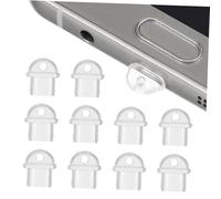 FONDOTIN Micro USB Dust Plug Charging Port Protector Cover 10pcs PVC Micro-B Port Stopper for Compatible Devices