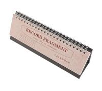FONDOTIN Mini Calendar Freestanding Desk Calendar with Spiral Binding English Monthly Planner with Note Section for Office Home and School Business Scheduling and Long Term Planning