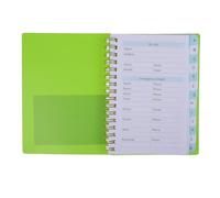 FONDOTIN Mini Password Book with Spiral Binding Alphabetical Tabs for Internet Logins Compact Password Keeper Notebook for Computer Email and Website Address Organizer Travel-friendly