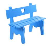 FONDOTIN Miniature Park Bench Mini House Furniture with Arms Miniature Garden Seat for Dollhouse Village Patio Decor