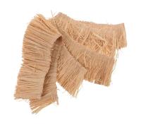 FONDOTIN Miniature Straw Roof Thatch Rolls Realistic Appearance and Easy Installation 3pcs Beige Straw Material for Dollhouse Thatching and Architecture Crafting for Model Building