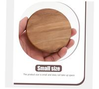 FONDOTIN Minimalist Japanese Style Wooden Coaster Walnut Round Heat-resistant Cup Cushion Decorative Tableware Pad for Tea Cups and Mugs Anti-slip Protective Mat for Dining Tables and