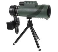 FONDOTIN Monocular Telescope for Adults with Aluminum Tripod 12x50 High Power and Smartphone Adapter, Compact Portable Design with Low for Bird Watching and Sightseeing, Nightwatching