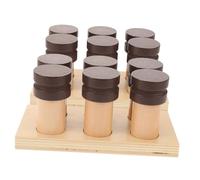 FONDOTIN Montessori Wooden Sensory Box for Motor Skills Training Smell Educational Intellectual Development Gift for Boys