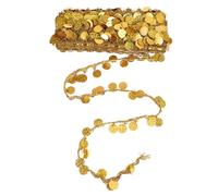 FONDOTIN Multi-Function Sequin Trim for DIY Curtain Embroidery Decorative Costume Accessory with Delicate Sparkling Sequins for Crafting Clothing and Home Textiles