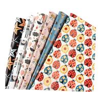 FONDOTIN Multi-Pattern Wrapping Paper Sheets Set Valentine’S Day Amp; Birthday Wrapping Paper for Presents Cartoon Animal Design for Party and Festival Packaging