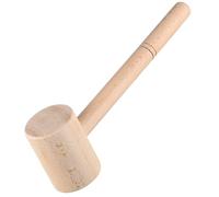 FONDOTIN Multi Purpose Woodworking Hammer with Ergonomic Handle Stable Natural Wood Mallet for DIY Leather Crafts and Carpentry Durable Hand Tool for Precision Handicrafts and Gift Giving