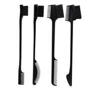 FONDOTIN Multipurpose Brow Eyebrow Comb and Brow Shaping Brush 4Pcs Double-Headed Hairline Comb Set for Eyebrows and Hair Styling in Daily Life