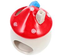 FONDOTIN Mushroom Shape Ceramic Hamster Hideout Small Pet House for Guinea Pigs Rats Hedgehogs Comfortable Cooling Habitat with No Strange Smell Gift for Animal Lovers