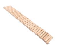 FONDOTIN My Neighbor Wooden Suspension Bridge Toy for Hamster Hamster Chinchilla Rat Guinea Pig Funny Ladder Climbing Plaything for Small Pet Playground
