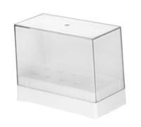 FONDOTIN Nail Drill Bits Holder Organizer Box Transparent Storage Case for Nail Grinding Heads Display Clear Design for Easy Access and Neat Manicure Tool Storage