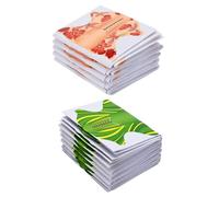 FONDOTIN Nail Extension Forms Nail Art Extended Trays 200pcs Green Orange for UV Gel Manicure for Home and Salon Use