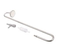 FONDOTIN Nano Aquarium Oxygen Diffuser with 25Cm Stainless Steel Air Stone, Adjustable Valve Co2 Diffuser for Rimless Glass Fish Tanks, Aquarium Air Bubble Stone Oxygen Pump