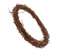 FONDOTIN Natural Grapevine Wreath Flexible Rattan Vine Branch Hoop for DIY Year Crafting Bendable Decorative Wreath Frame Suitable for Wedding Birthday Seasonal Decorations