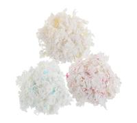 FONDOTIN Natural Hamster Bedding 3pcs Blue White Pink White Dust-Free Cotton Paper Nesting Material for Small Pets Suitable for Hamsters Rabbits Guinea Pigs Gerbils Cage Liners